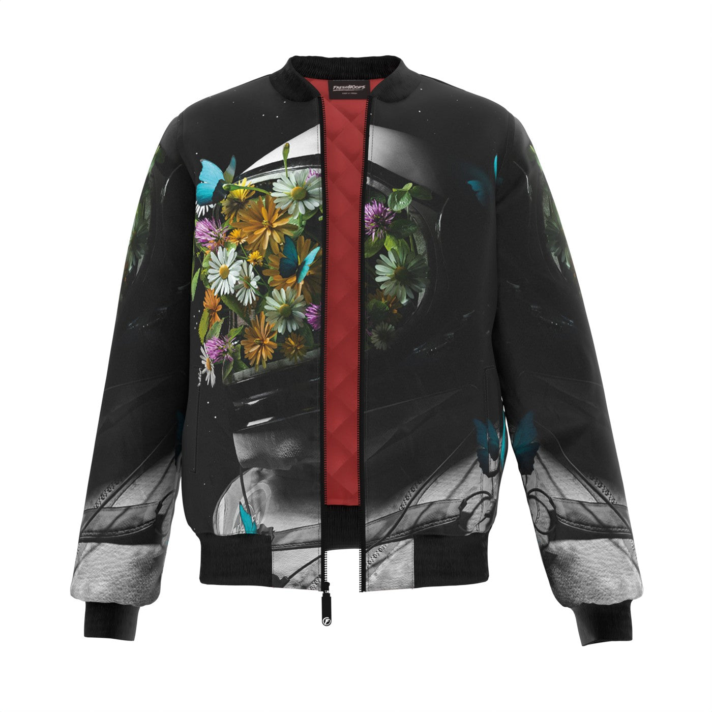 Flower Face Bomber Jacket