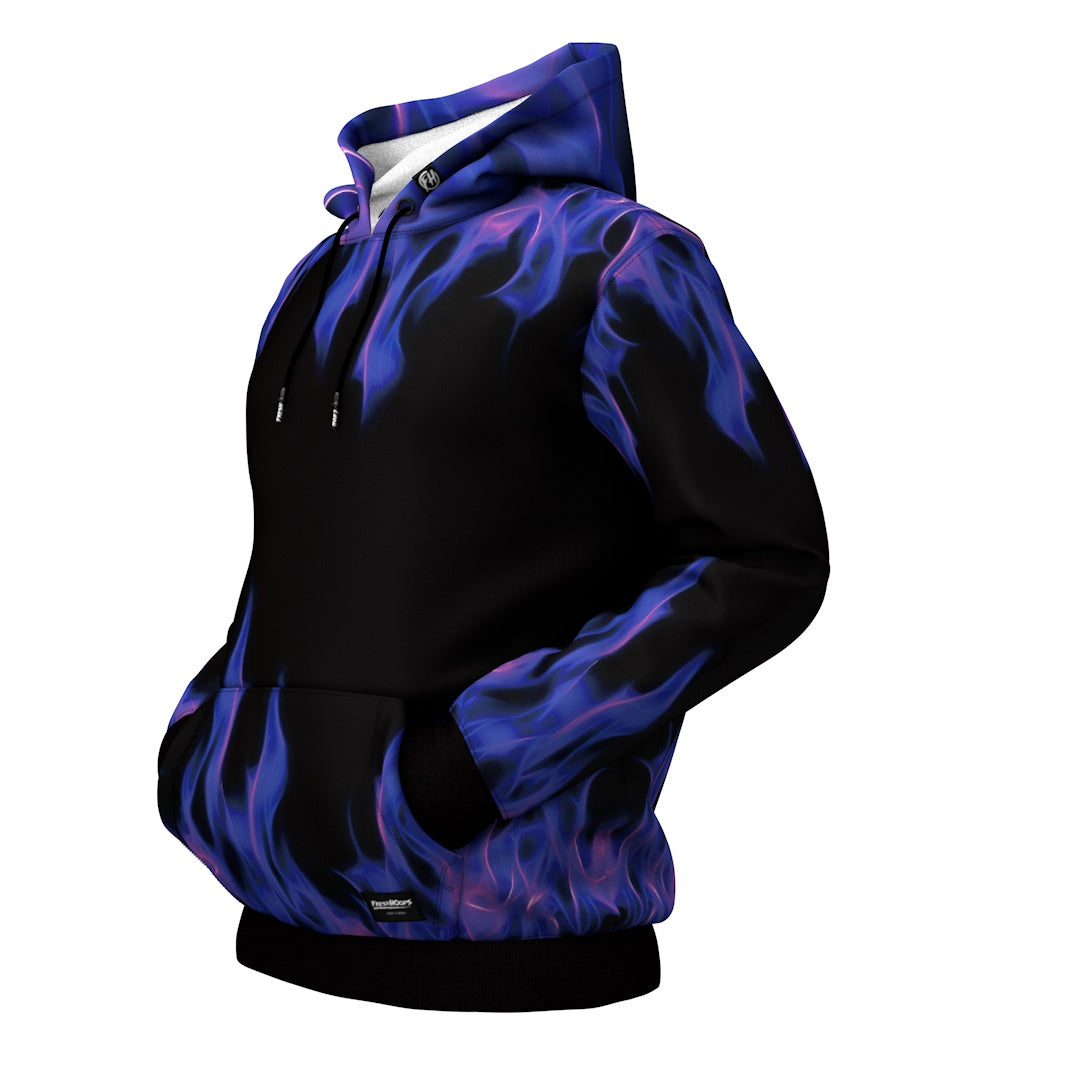 Blue discount flame hoodie