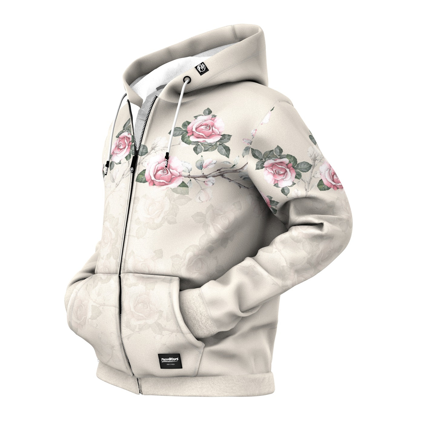 Retro sale roses hoodie