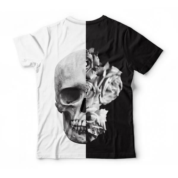 Black & White Skull T-Shirt