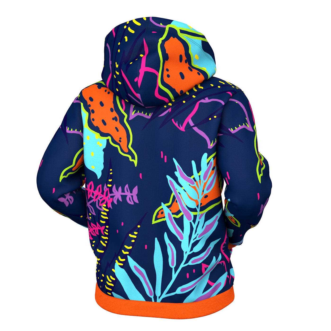 Abstract Garden Zip Up Hoodie