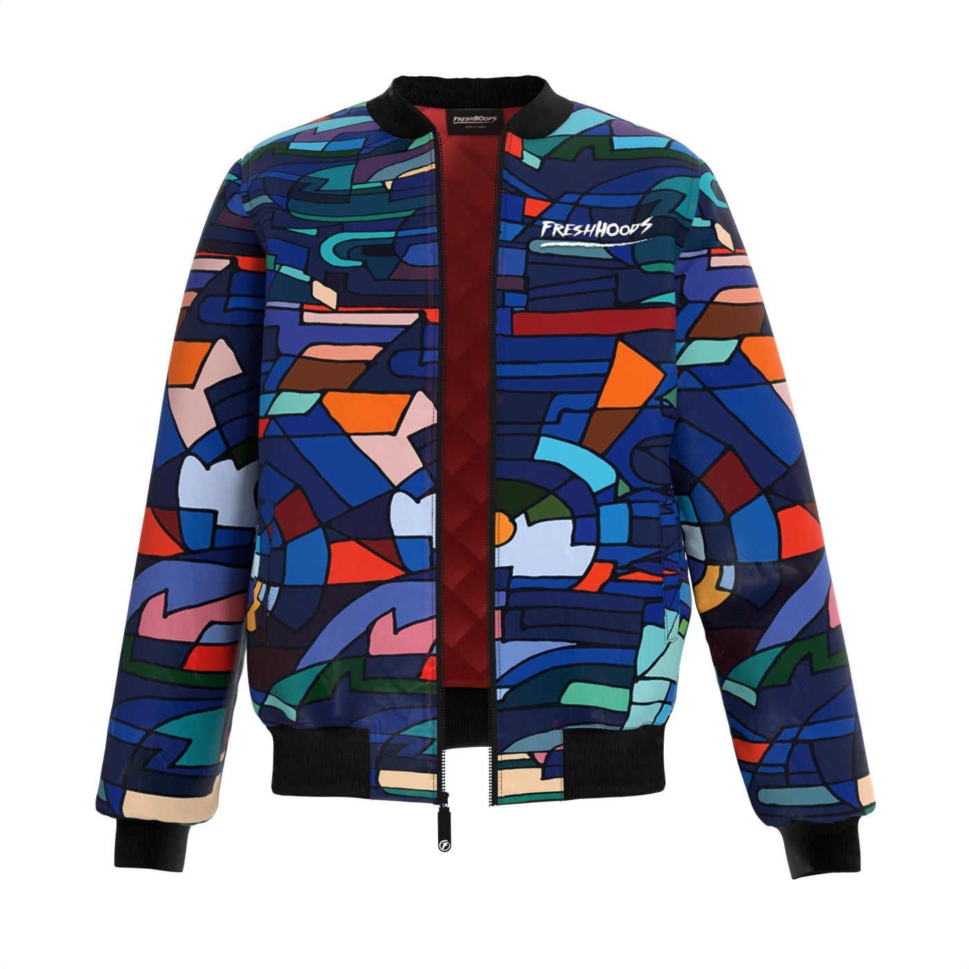 Abstract Quilted Puffer