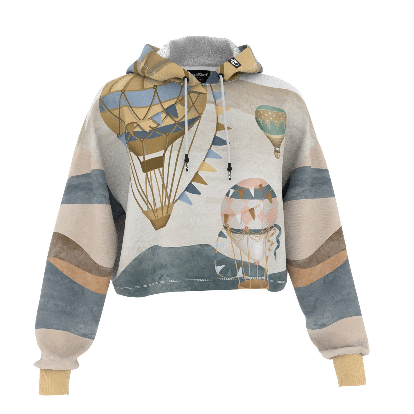 Balloon Land Cropped Hoodie