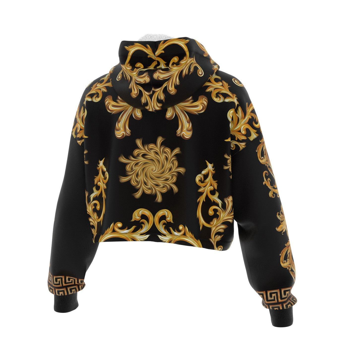 Baroque Cropped Hoodie