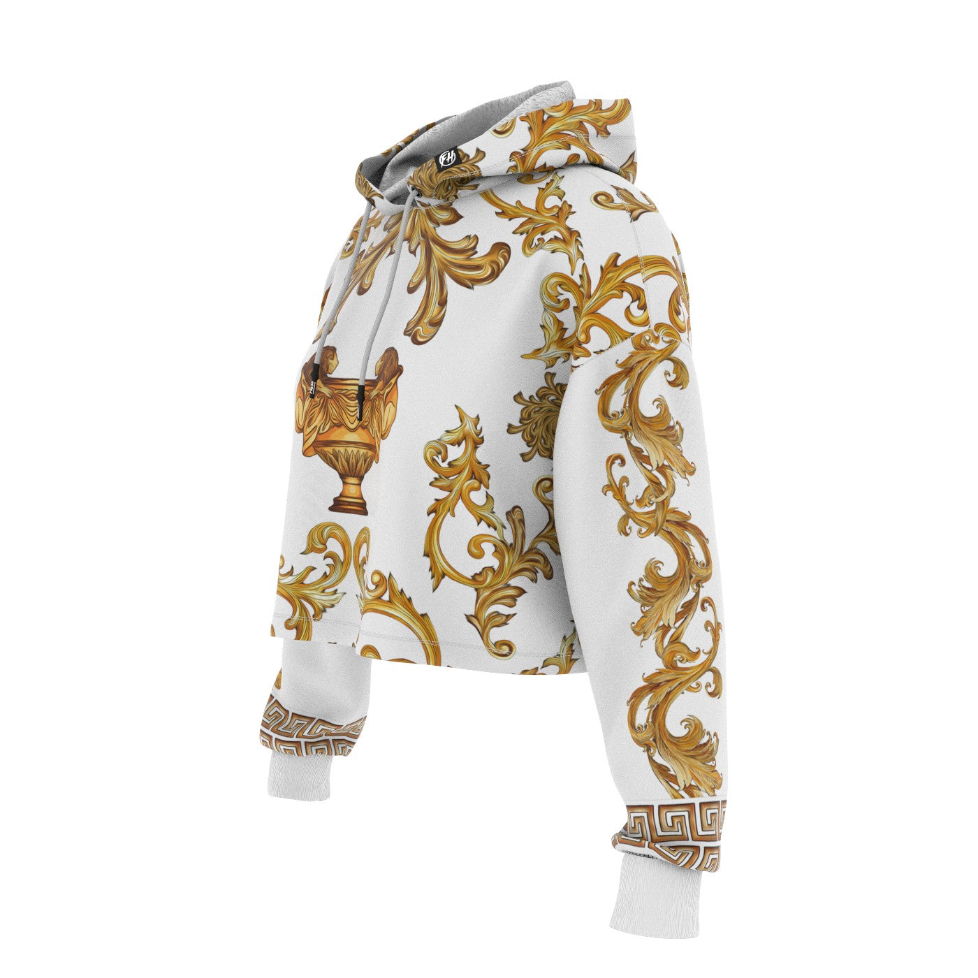 Baroque Cropped Hoodie