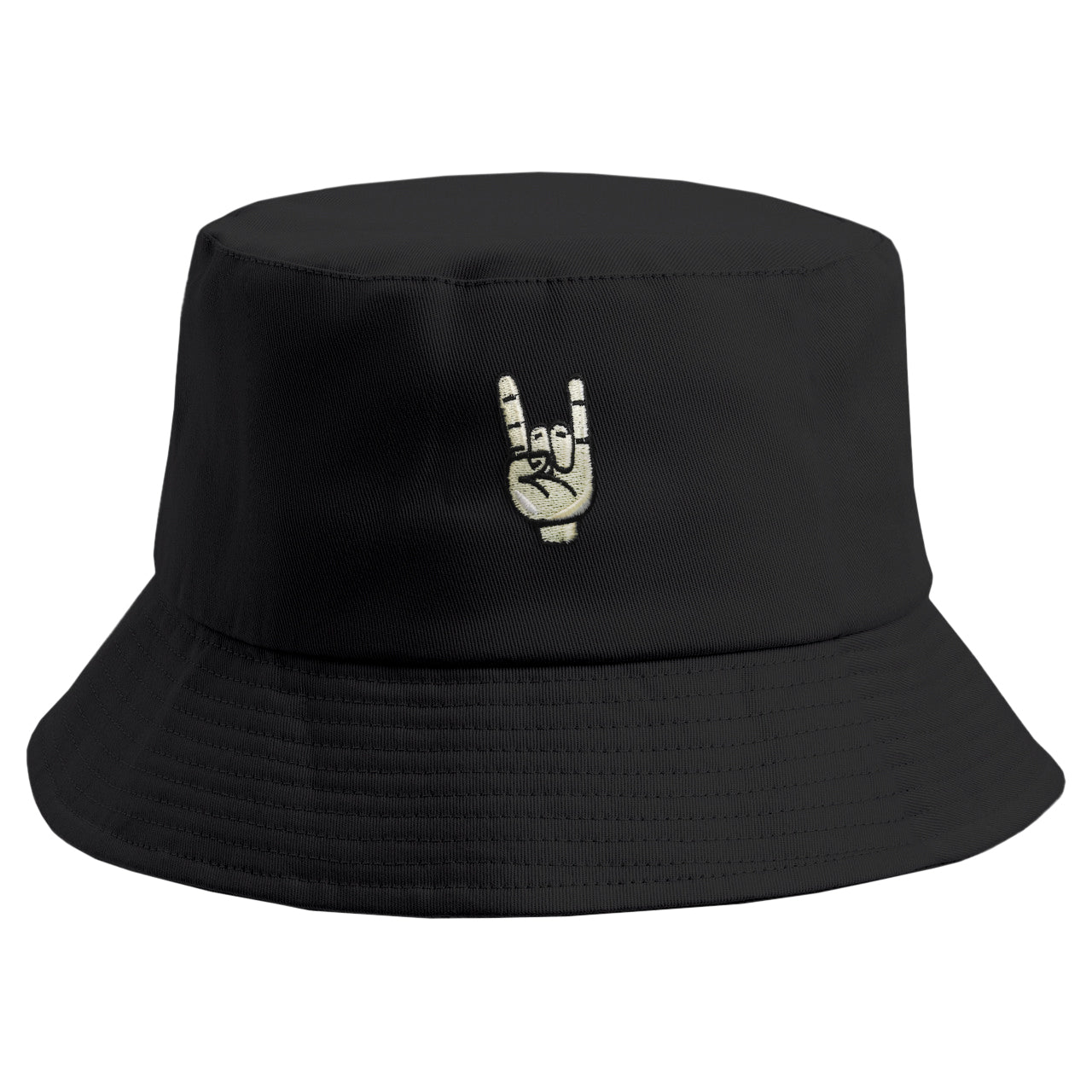 Embroidered Rock On Bucket Hat