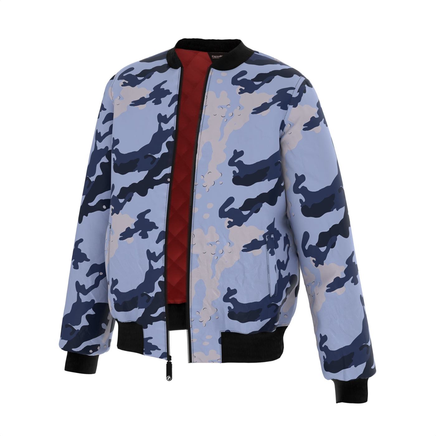 Camo Pattern Bomber Jacket