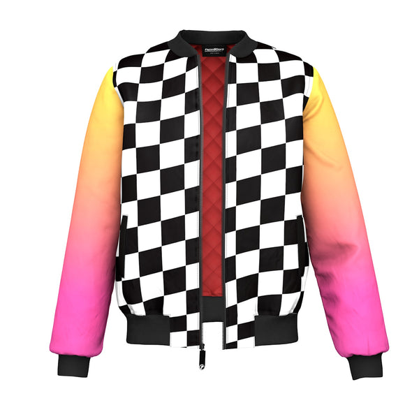 [LUV IS TRUE]★VL CHECKERBOARD FUR JACKET Checkered-Bomber-Front_grande.