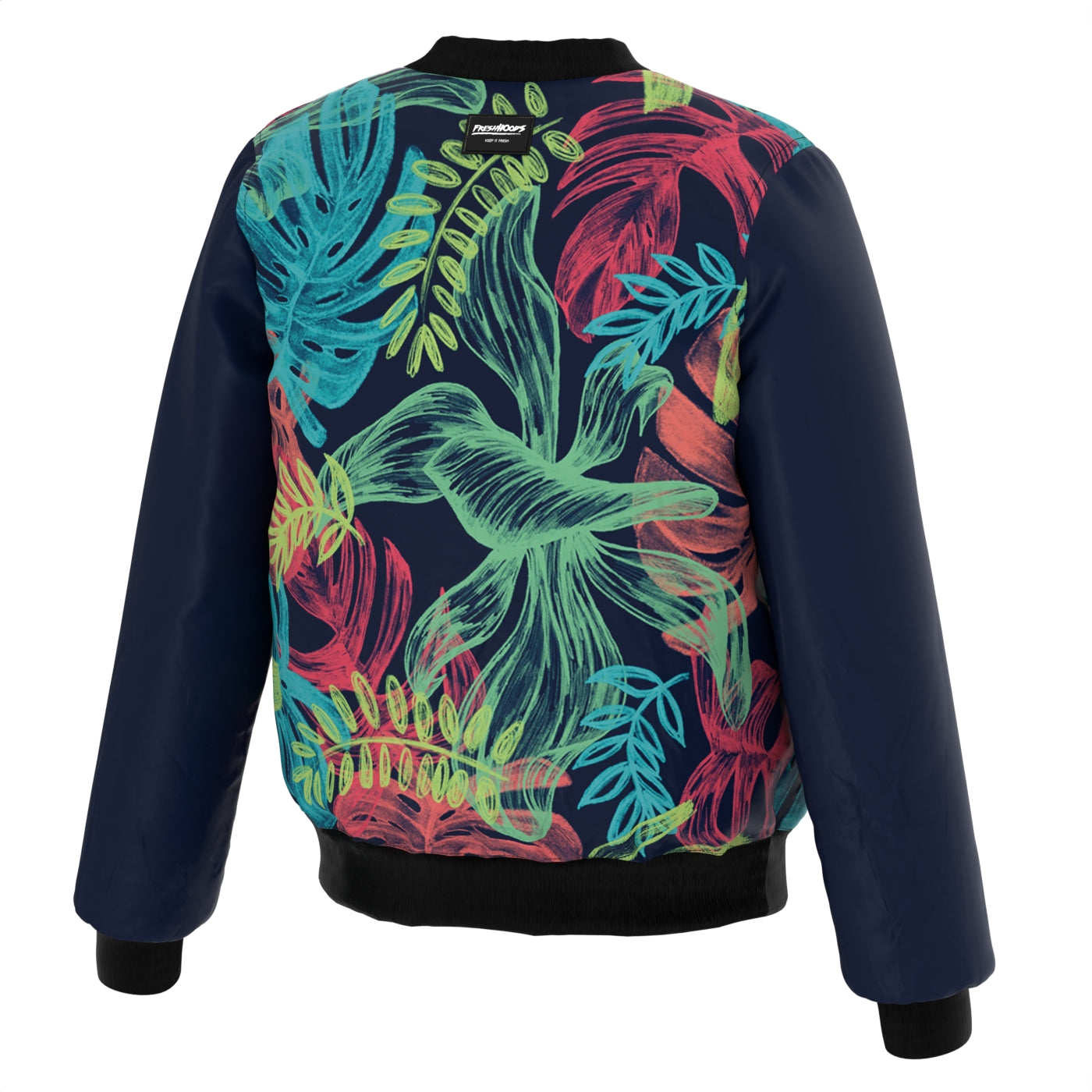Colorful Leaves Bomber Jacket