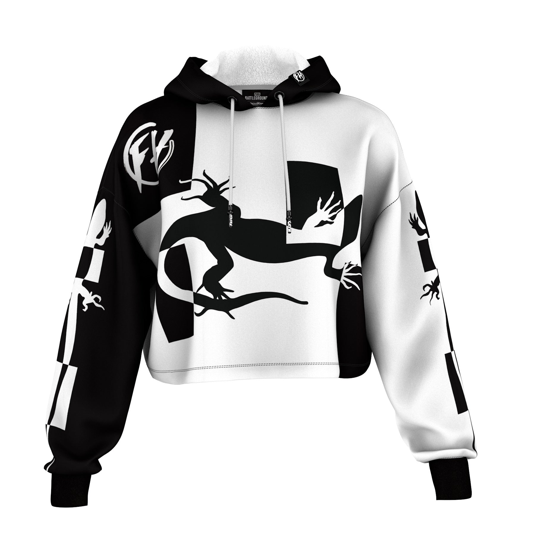 Lizard x PUBG Cropped Hoodie