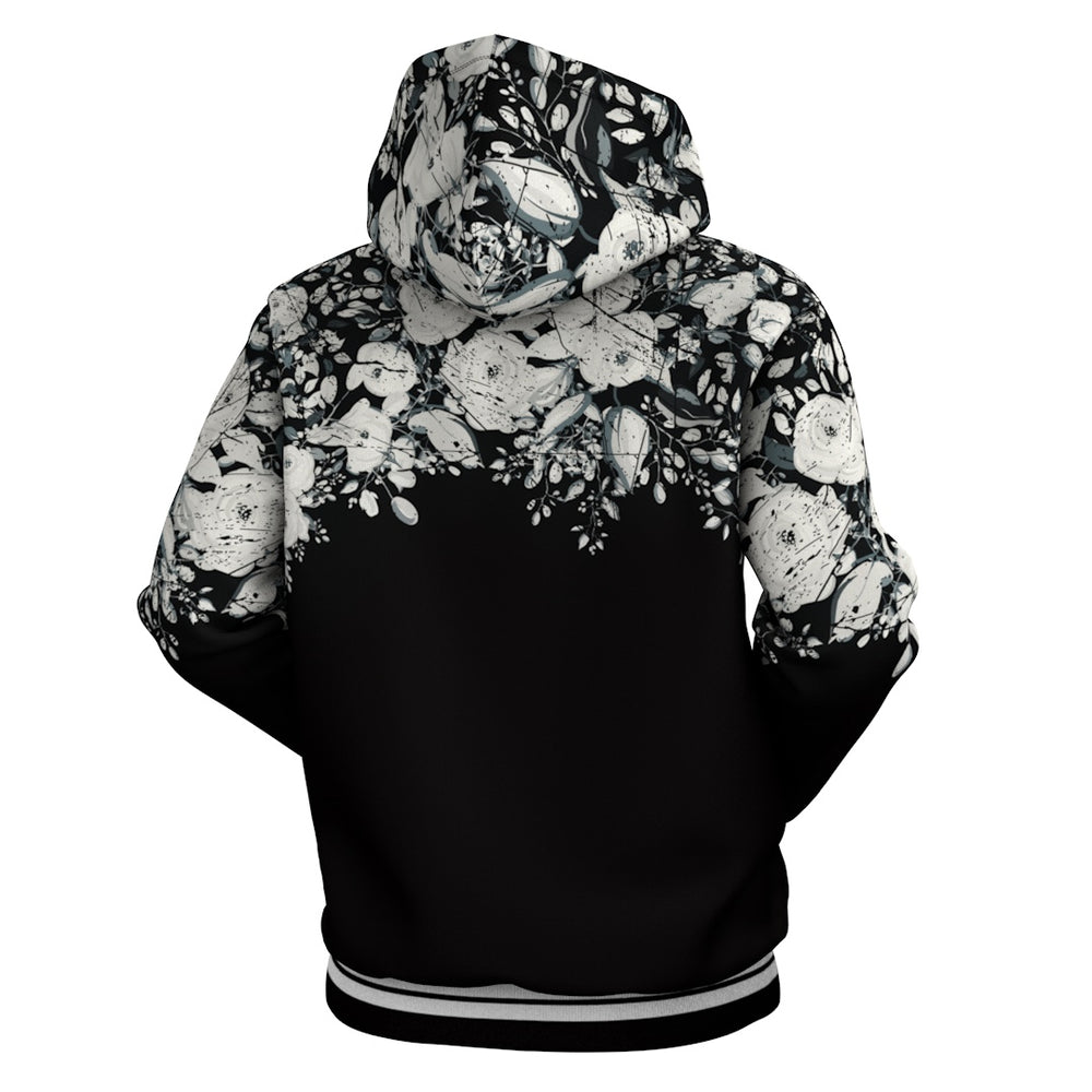 White rose blossom hoodie Clearance