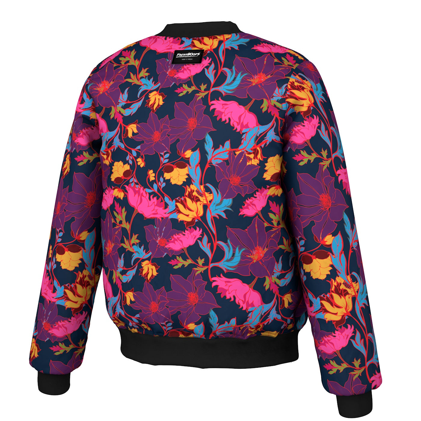Fairy Tale Night Floral Bomber Jacket