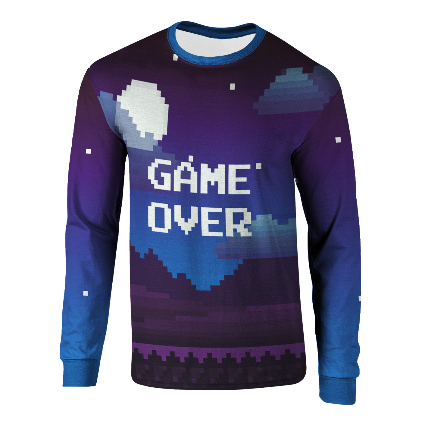 Pixel Game Over Long Sleeve Shirt
