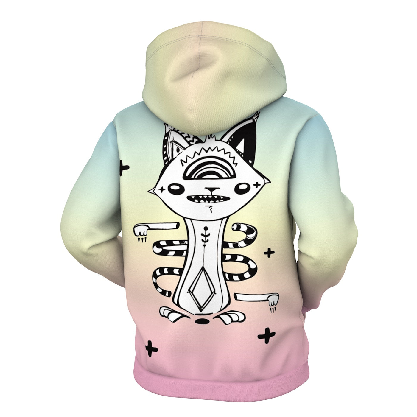 GradientCat Zip Up Hoodie