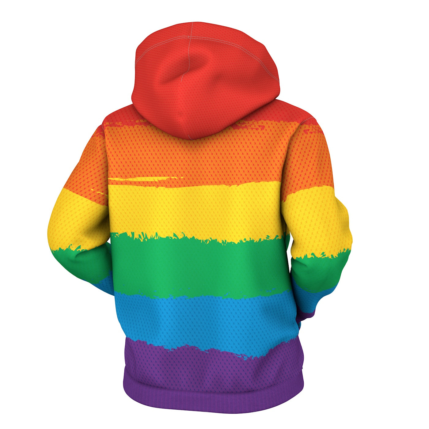 LGBTQ Rainbow Zip Up Hoodie