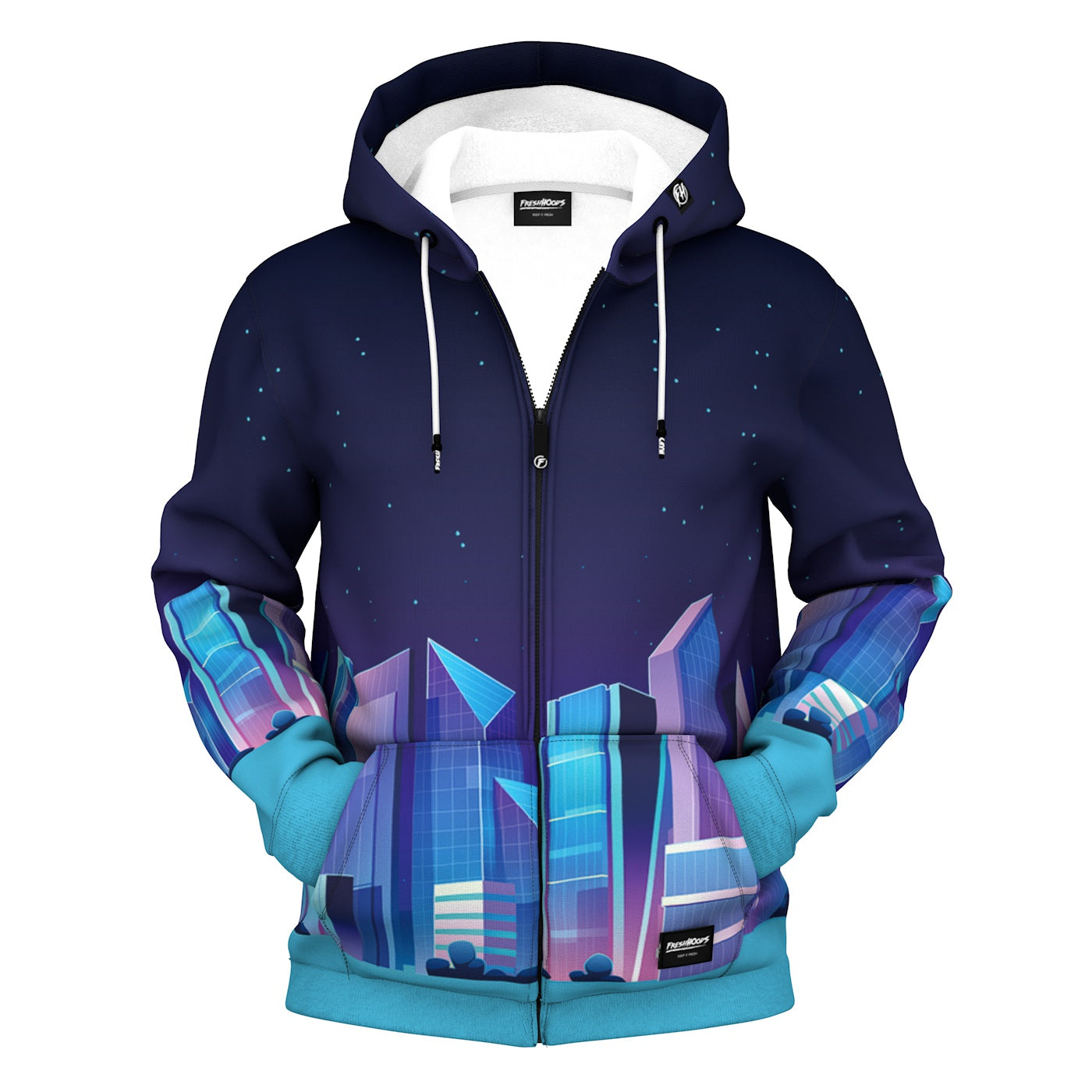 Midnight City Zip Up Hoodie