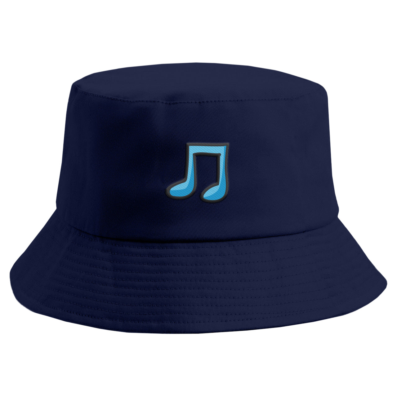 Embroidered Musical Note Bucket Hat