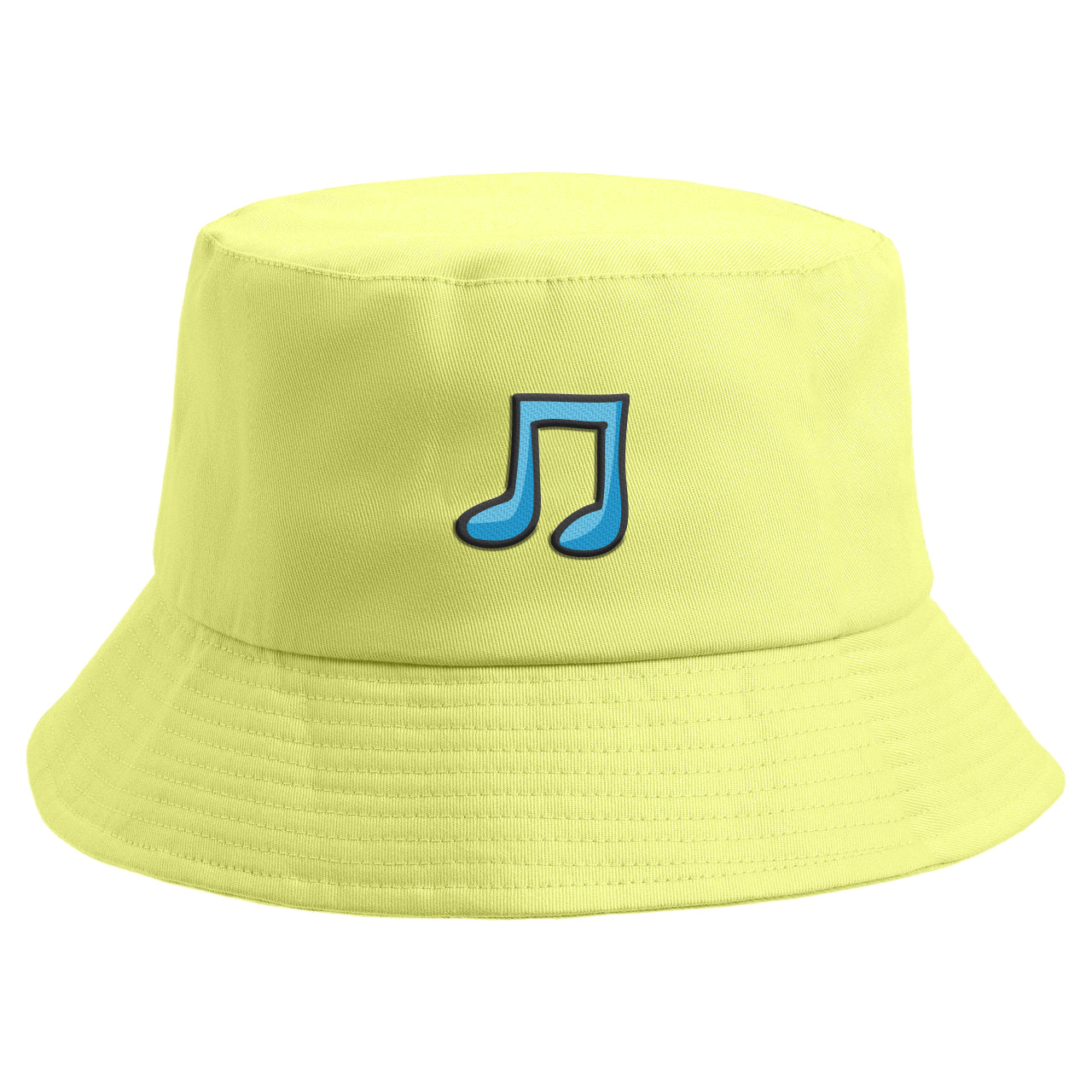 Embroidered Musical Note Bucket Hat