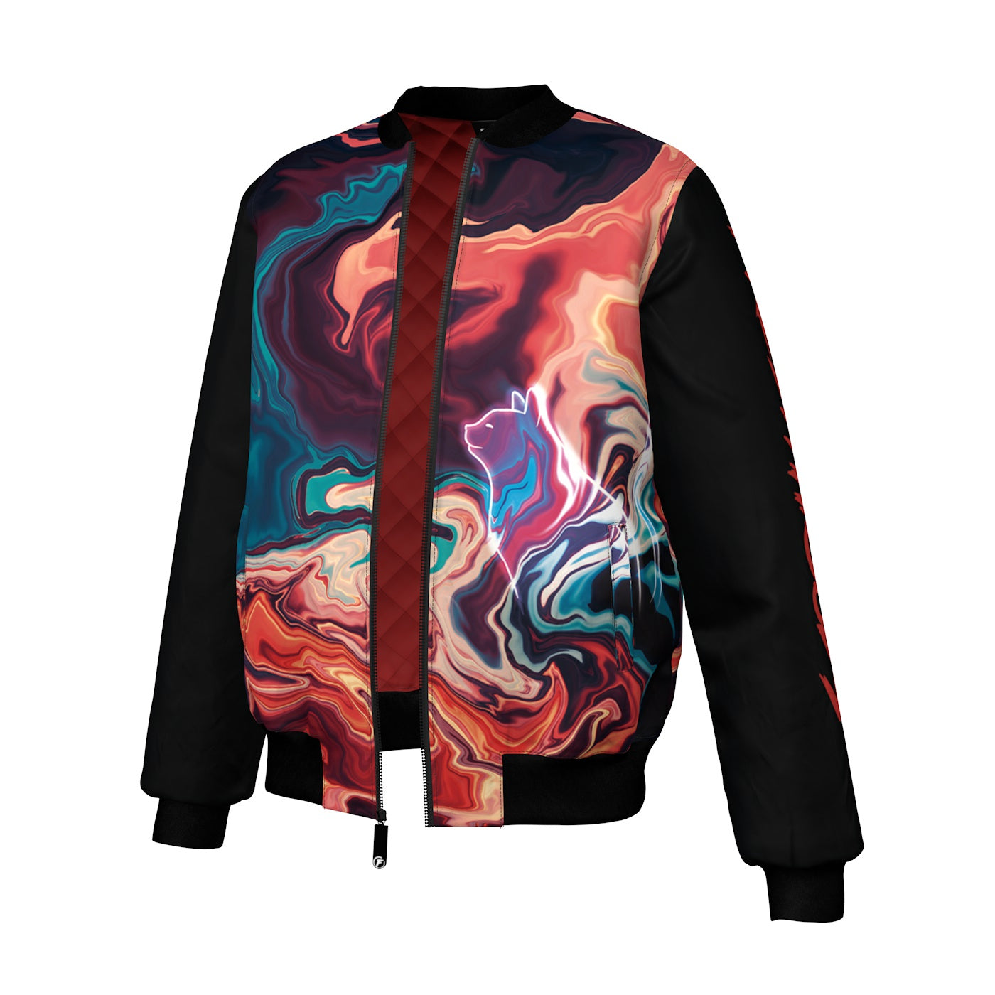 Nebula Cat Bomber Jacket