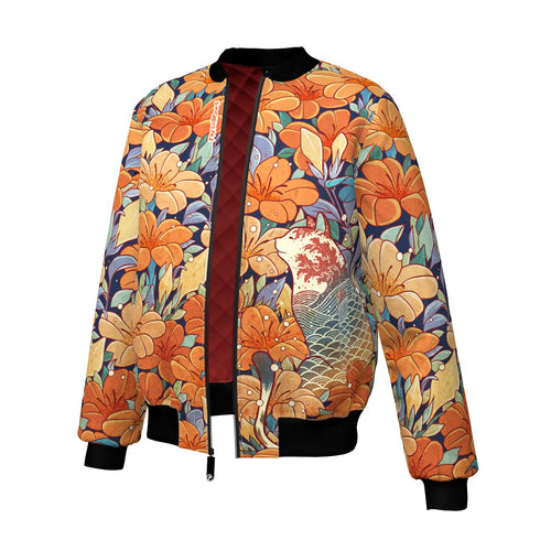 Neko Flowers Bomber Jacket