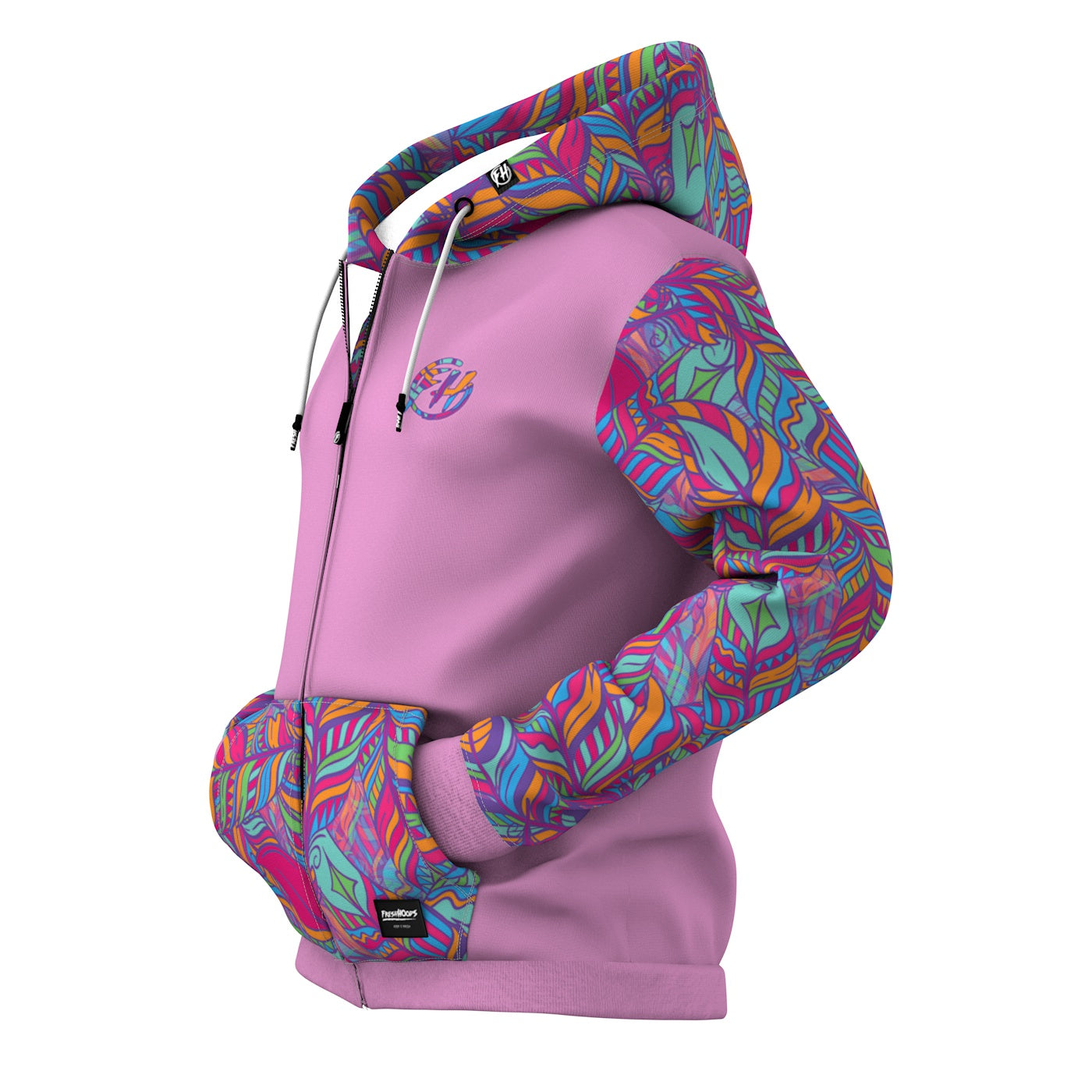 Neon zip up hoodie online