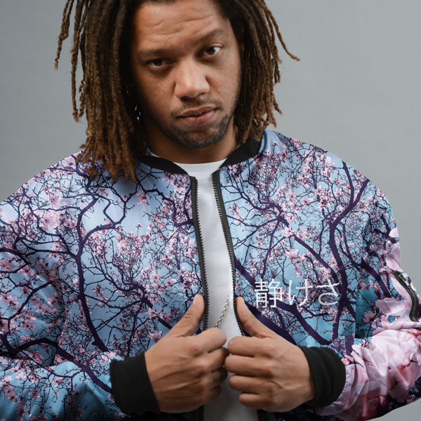 Cherry blossom bomber jacket cheap mens