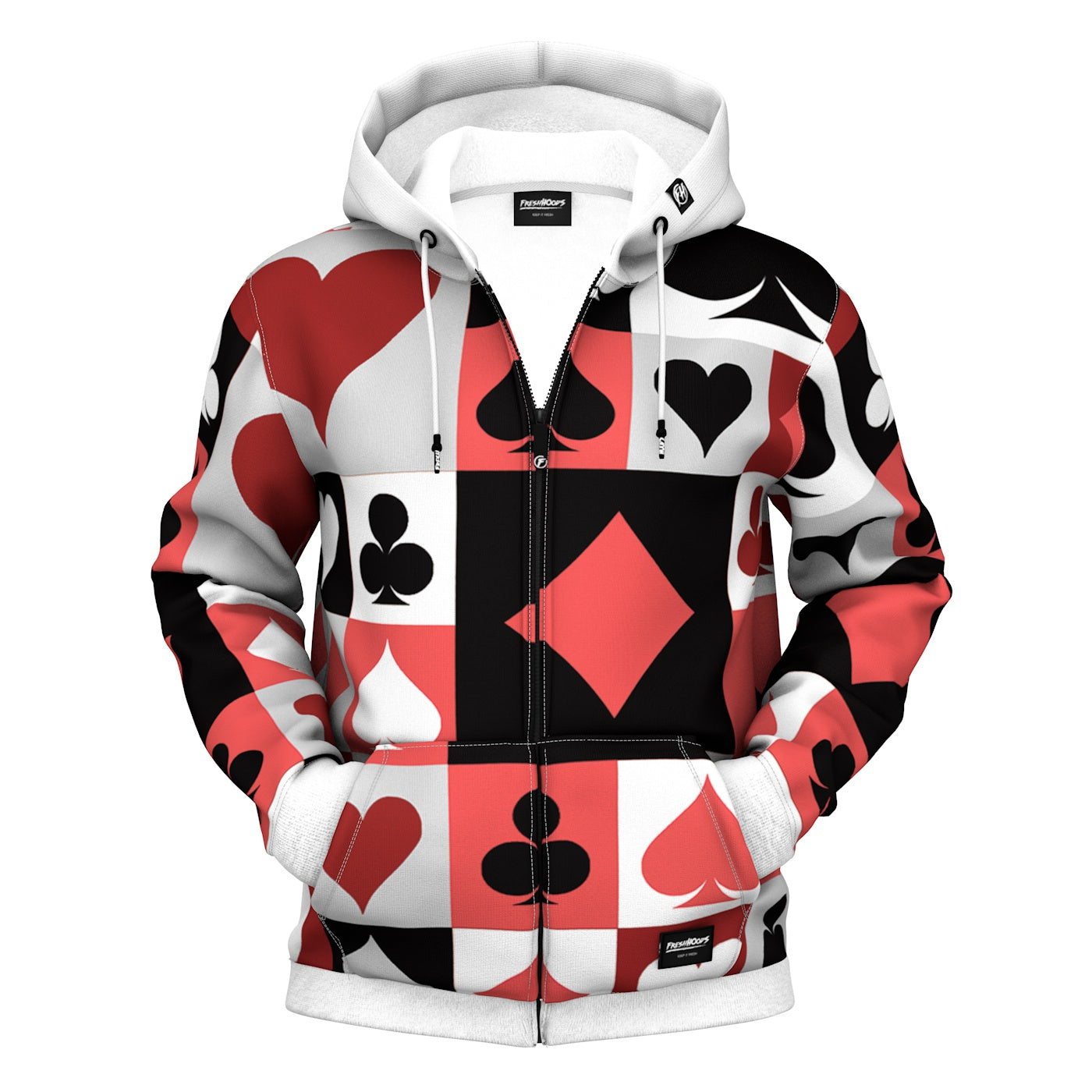 Shapes Zip Up Hoodie Style 1