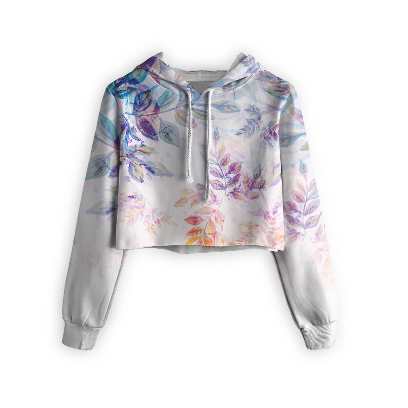 Sunset Bloom Cropped Hoodie