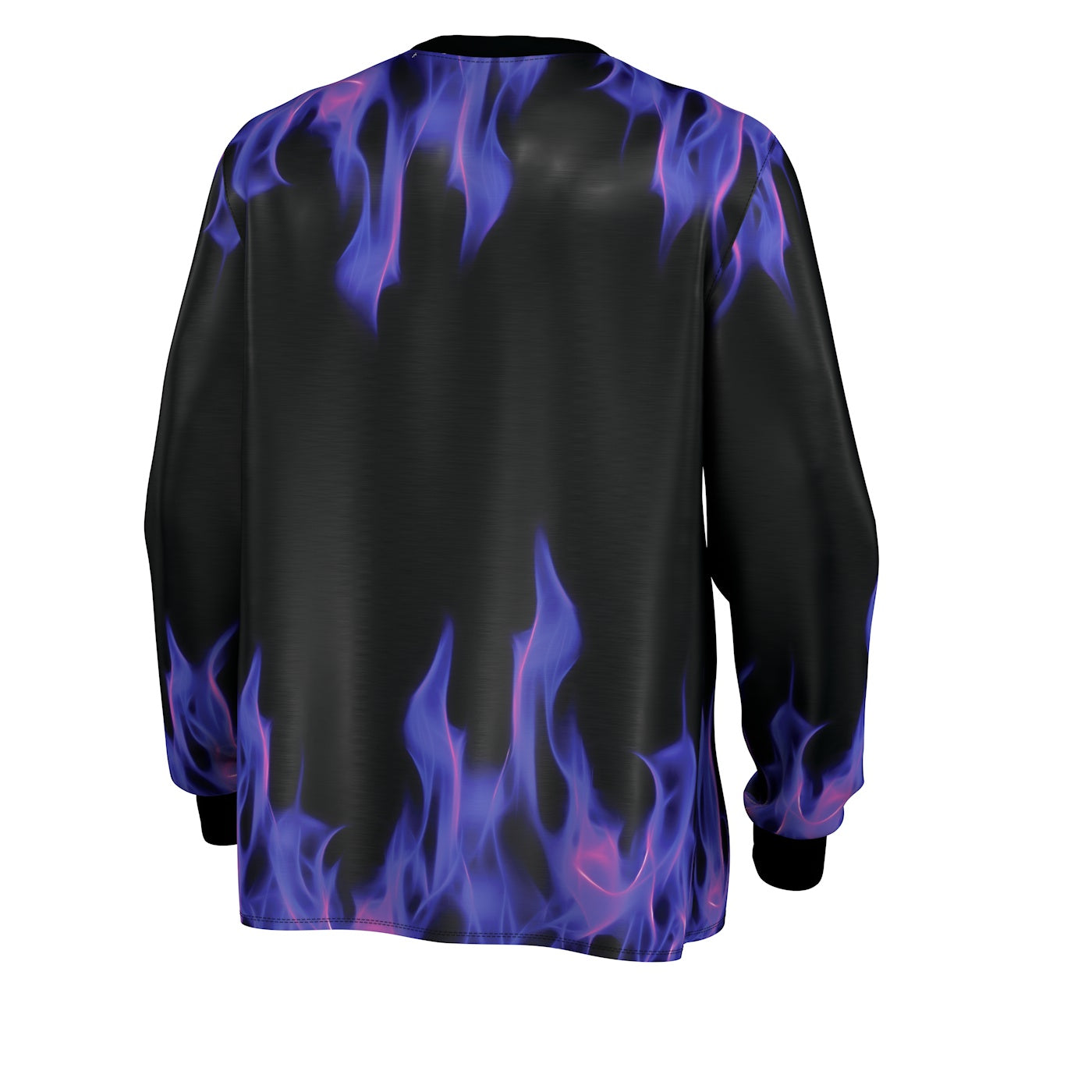  FGJFGGFR 3D T-Shirt Purple Flame Quick Dry Top Unisex