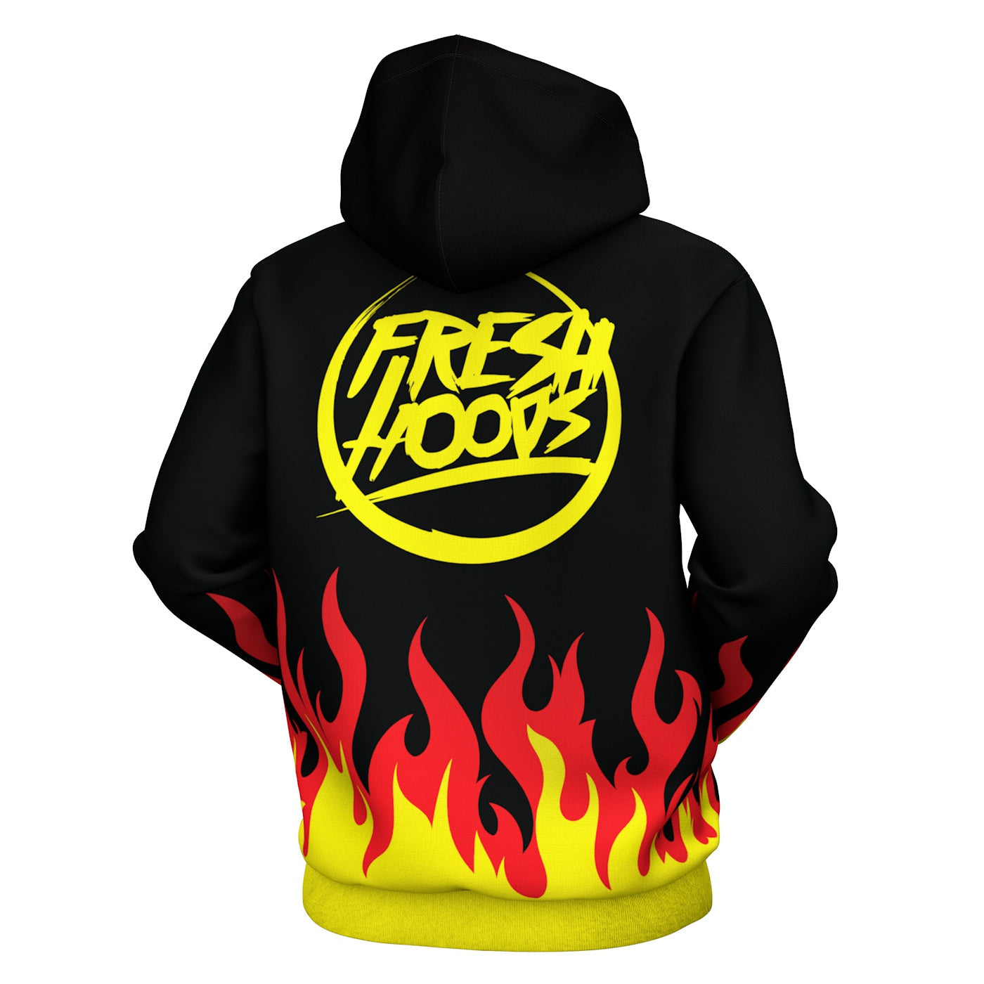 Banash flame 2024 print hoodie