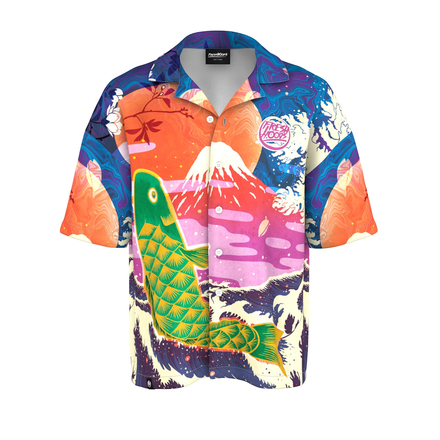 Mystic Koi Oversized Button Shirt