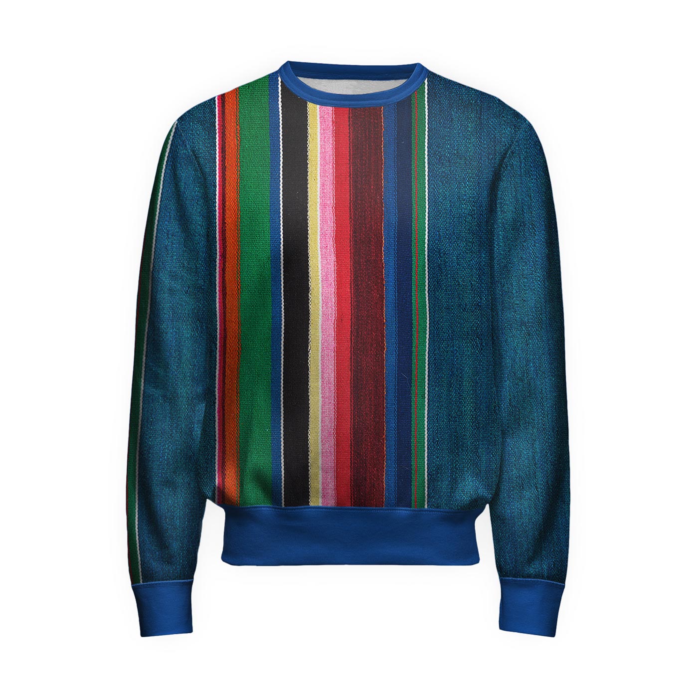 Colorful Denim Sweatshirt