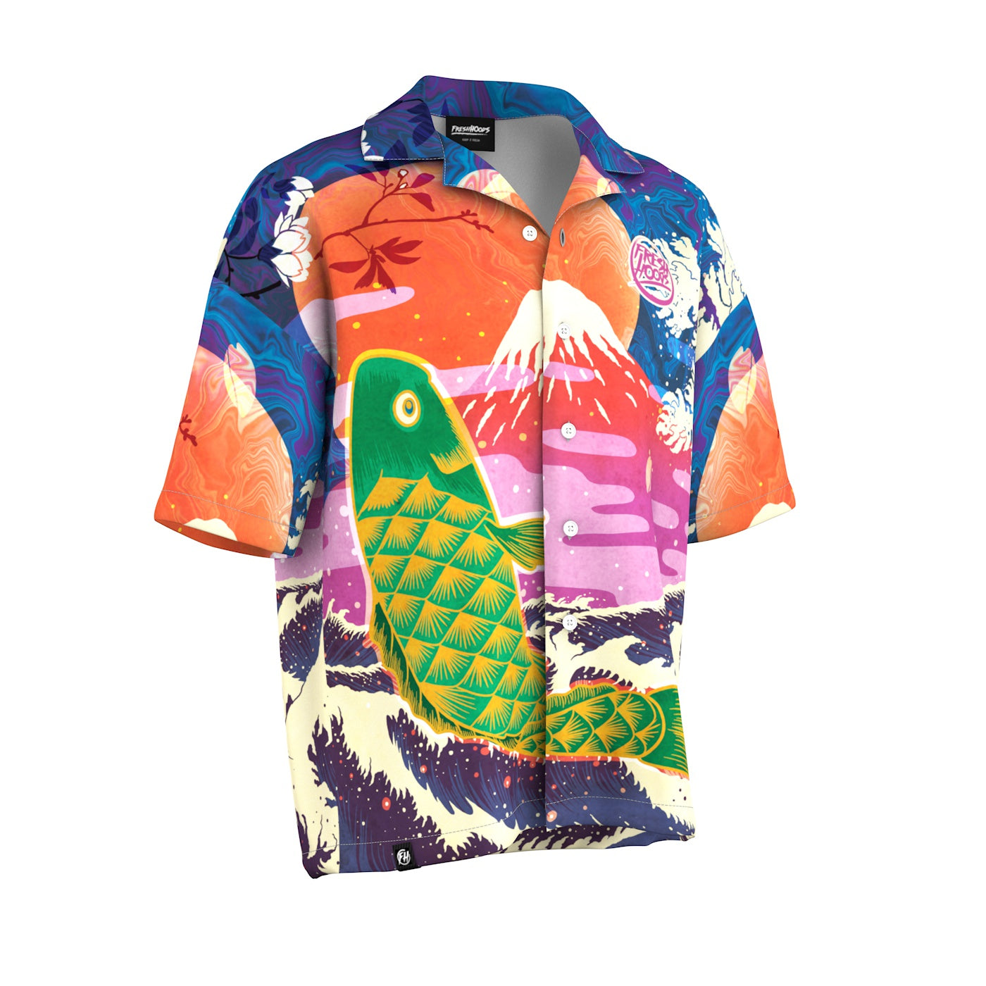 Mystic Koi Oversized Button Shirt