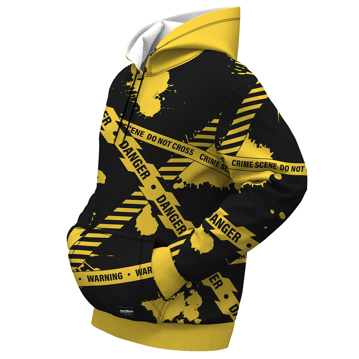 Off white caution tape on sale hoodie